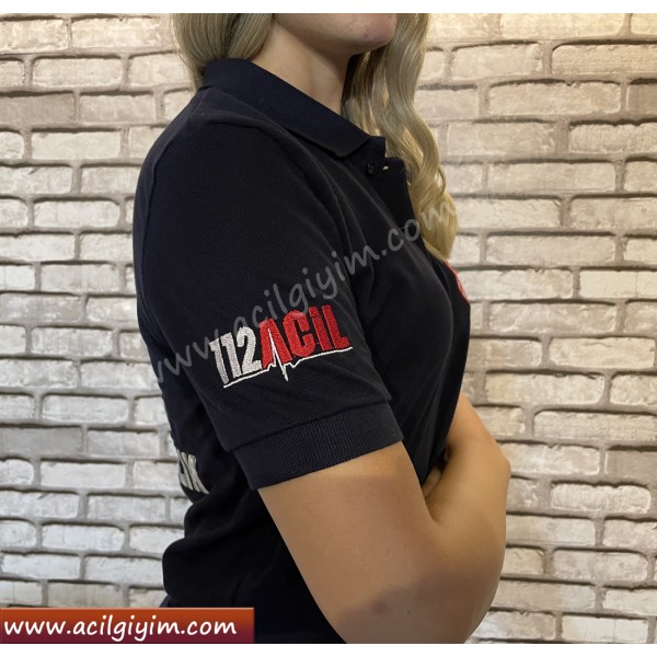 112 Acil Tshirt LACİVERT