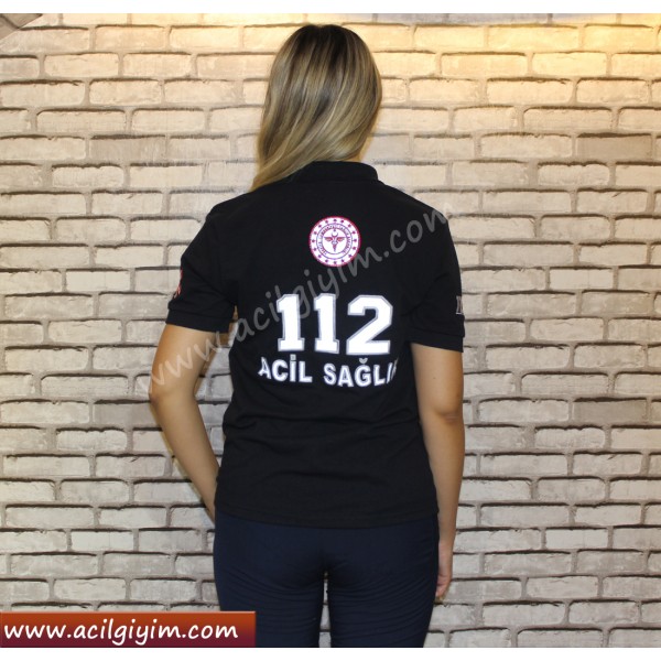 112 Acil Kısa Kol Polo Yaka Tshirt