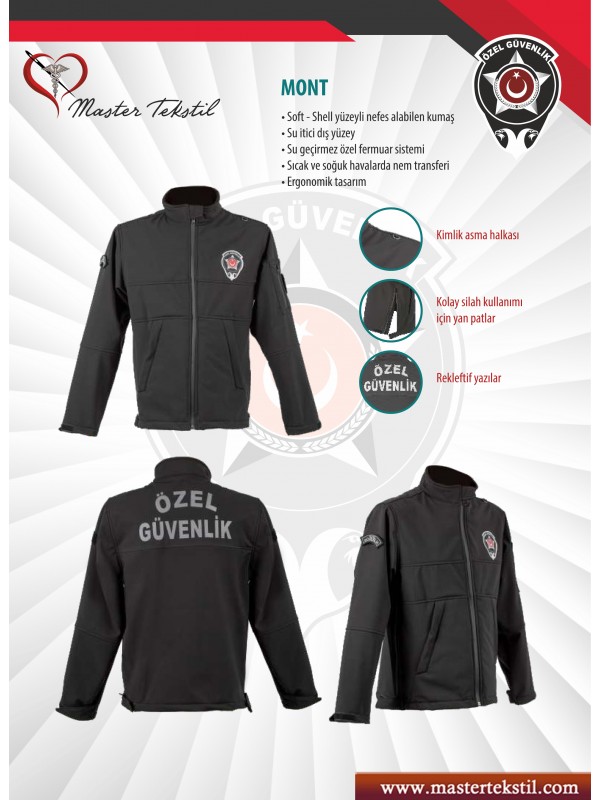 Özel Güvenlik Shoftshell Mont( yeni yönetmelik )… Özel Güvenlik Shoftshell Mont( yeni yönetmelik )…