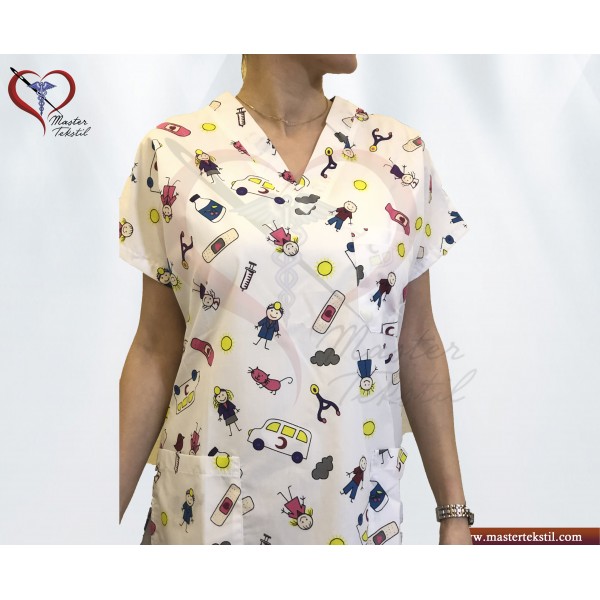 Yara Bantlı Desenli Forma