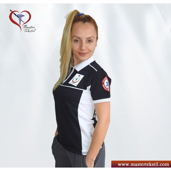 112 Acil Tshirt LACİVERT BEYAZ
