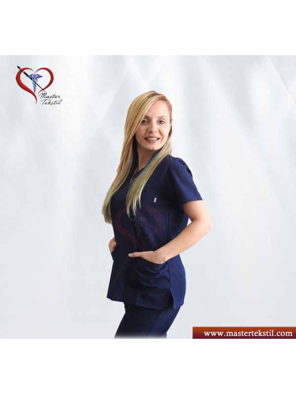 Lacivert renk V (Cerrahi ) Yaka Takım&hellip;