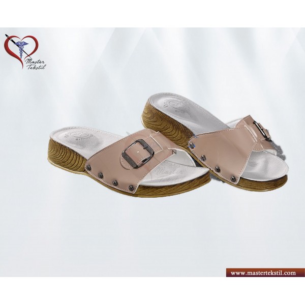 Bej Renkli Topuk Dikeni Terliği