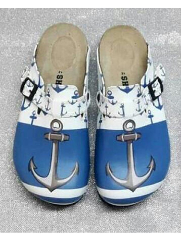 Çapa Desenli Özel Tasarım Sabo Terlik&hellip;