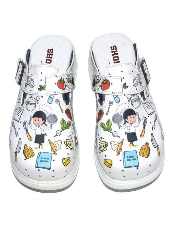Aşçı Temalı Beyaz Comfort Taban Sabo Terlik&hellip;