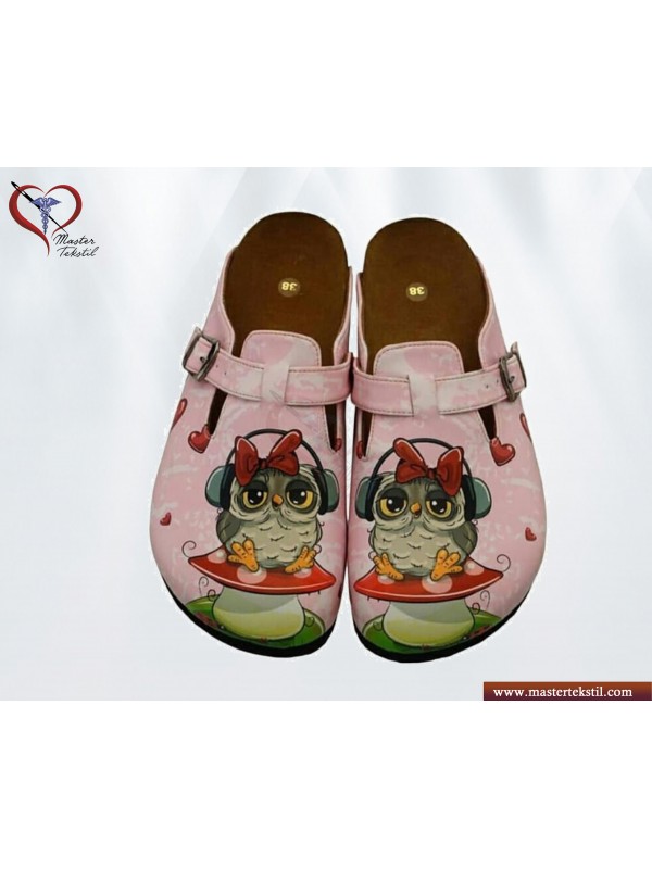 Kırmızı Kurdelalı Baykuş Temalı Sabo Terlik&hellip;