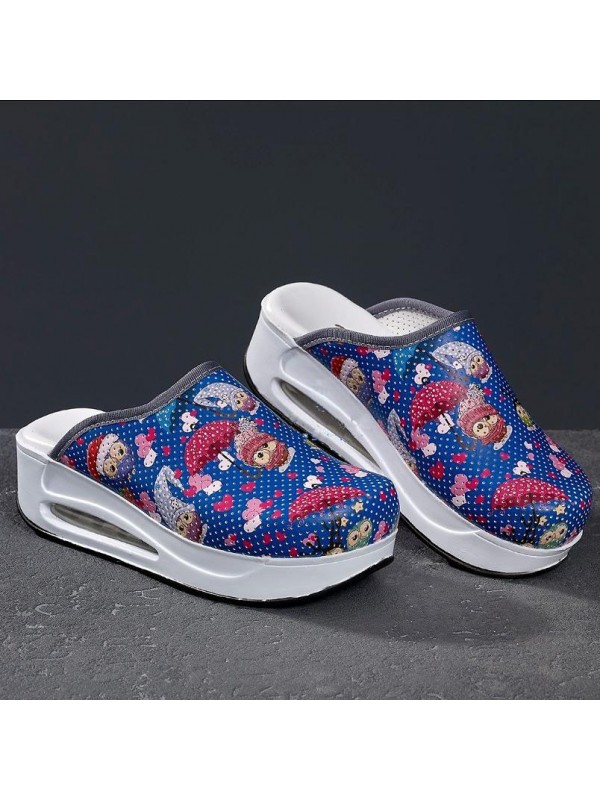 Bereli Baykuş Desenli Mavi Airmax Sabo Terlik&hellip;