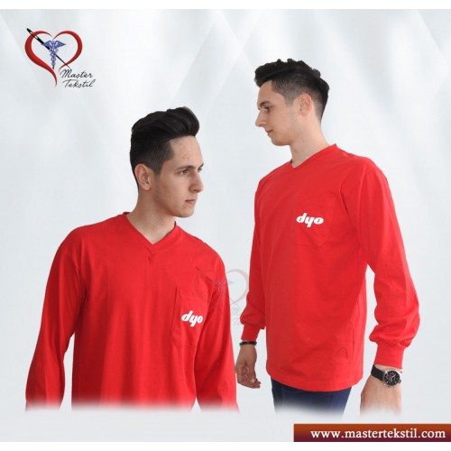 Uzun Kollu Logo Baskılı Tshirt…
